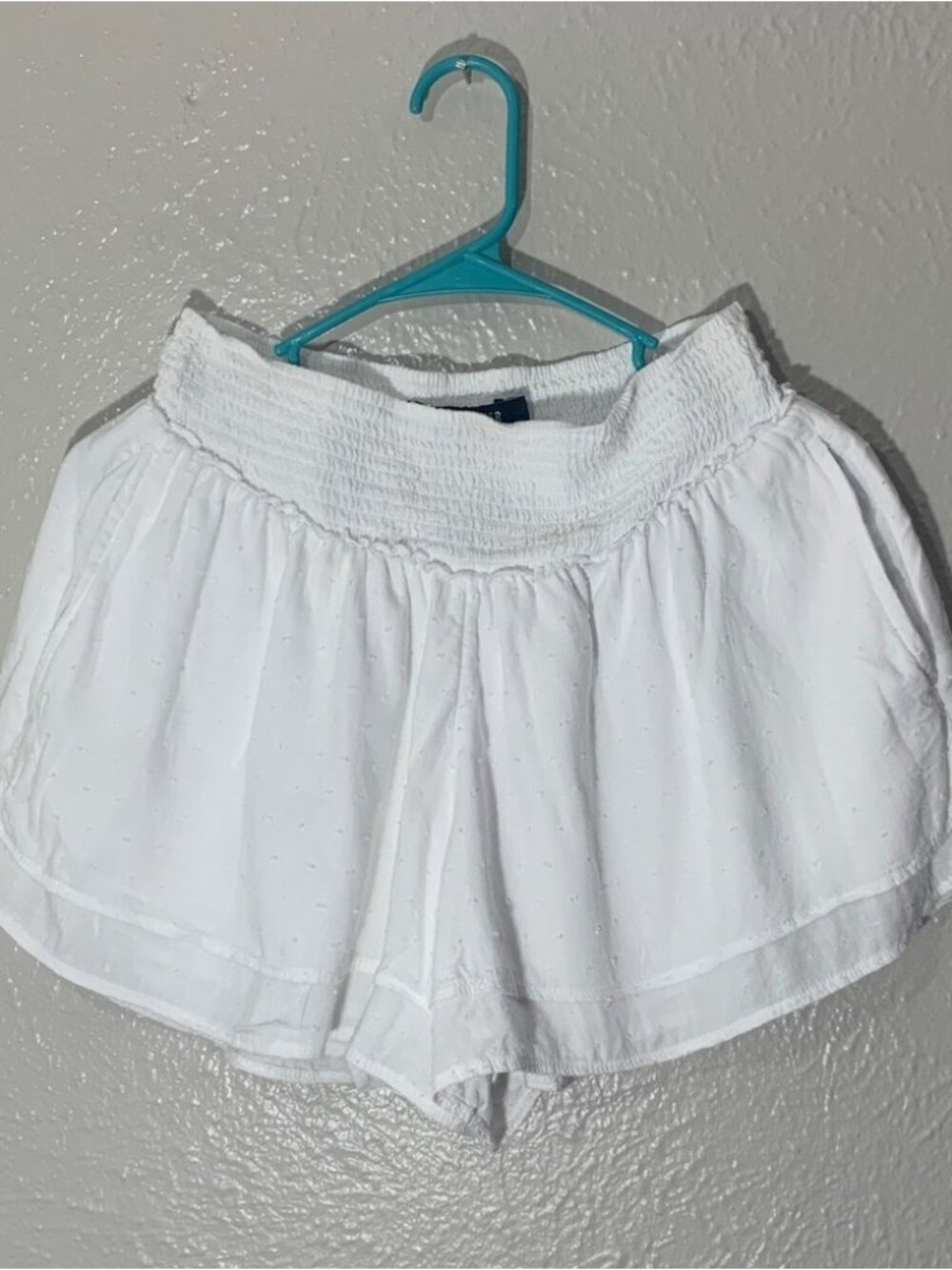 Women's High Waist White Shorts